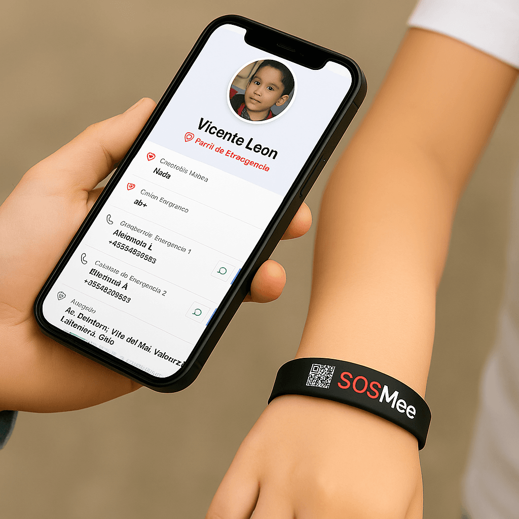 Escaneando un dispositivo SOSMee con un smartphone
